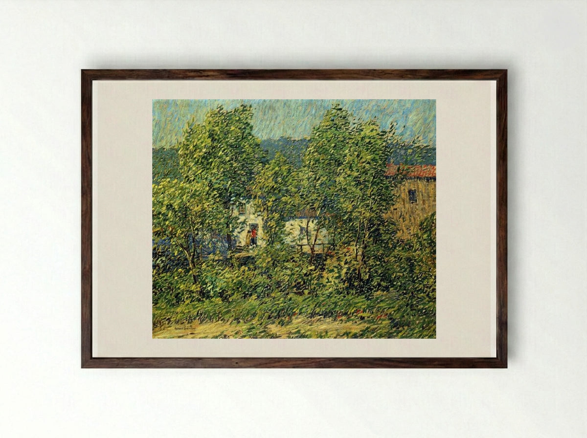 May Breezes - Robert Spencer - Framed Print Dark Wood