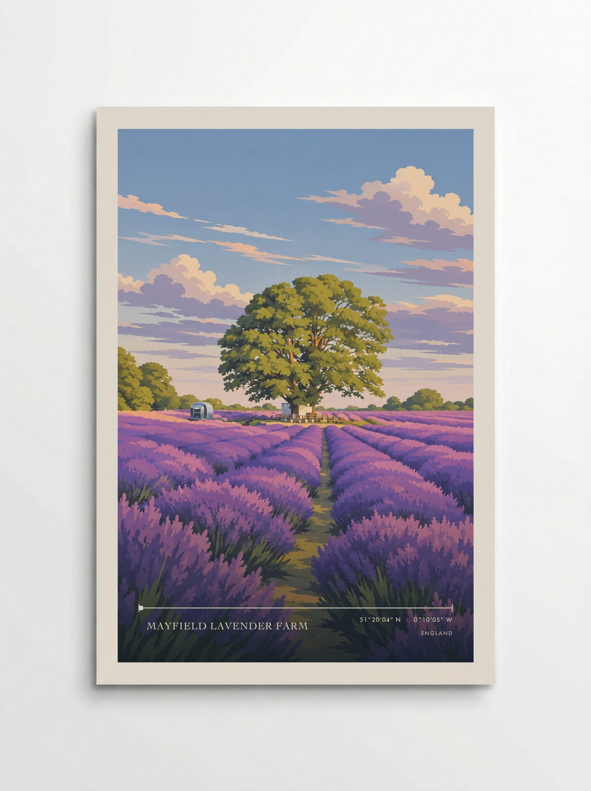 Mayfield Lavender Farm | Travel Poster - Poster