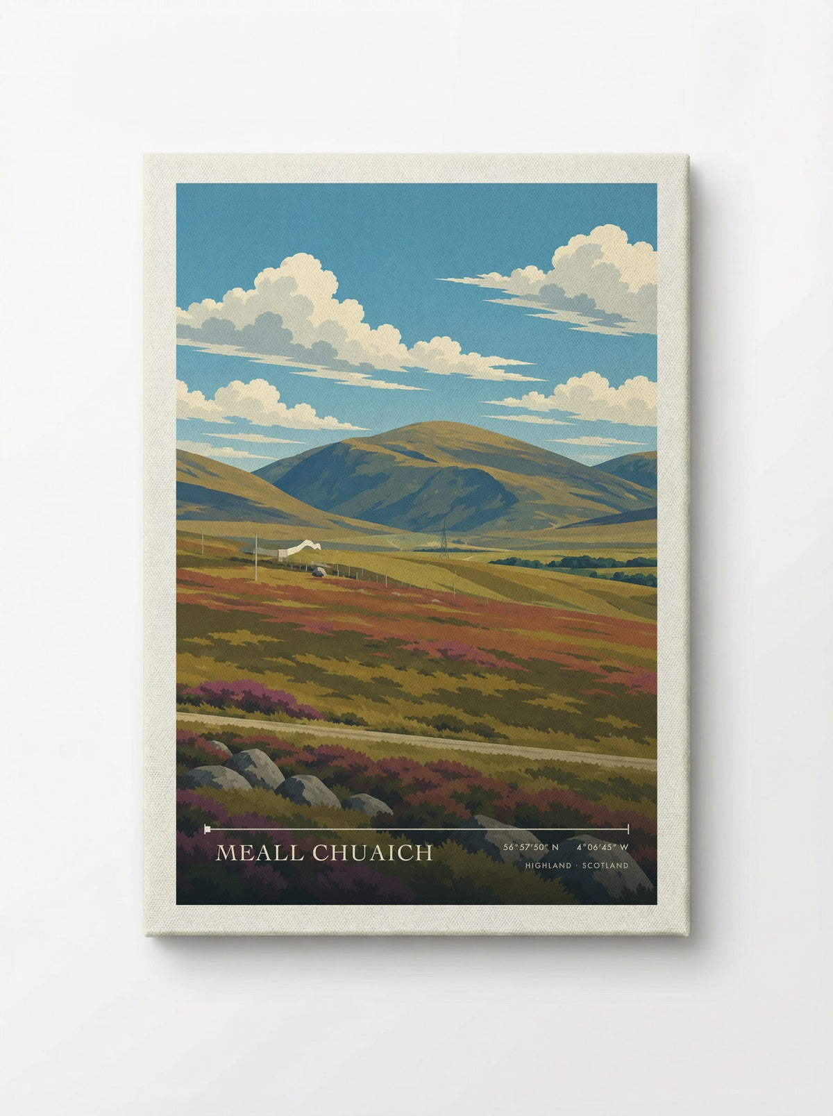 Meall Chuaich, Highland | Travel Poster - Canvas