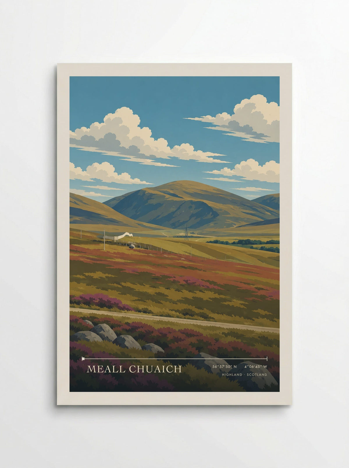 Meall Chuaich, Highland | Travel Poster - Poster