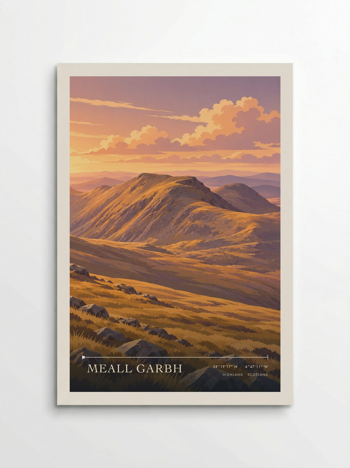 Meall Garbh, Highland | Travel Poster - Poster