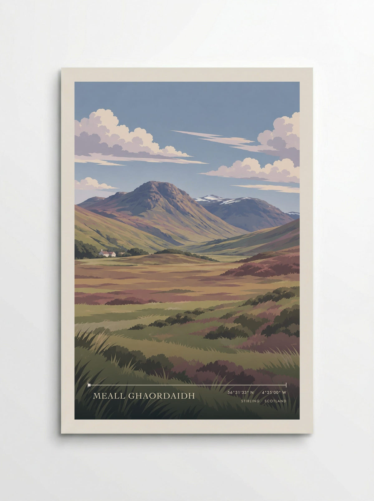 Meall Ghaordaidh, Stirling | Travel Poster - Poster