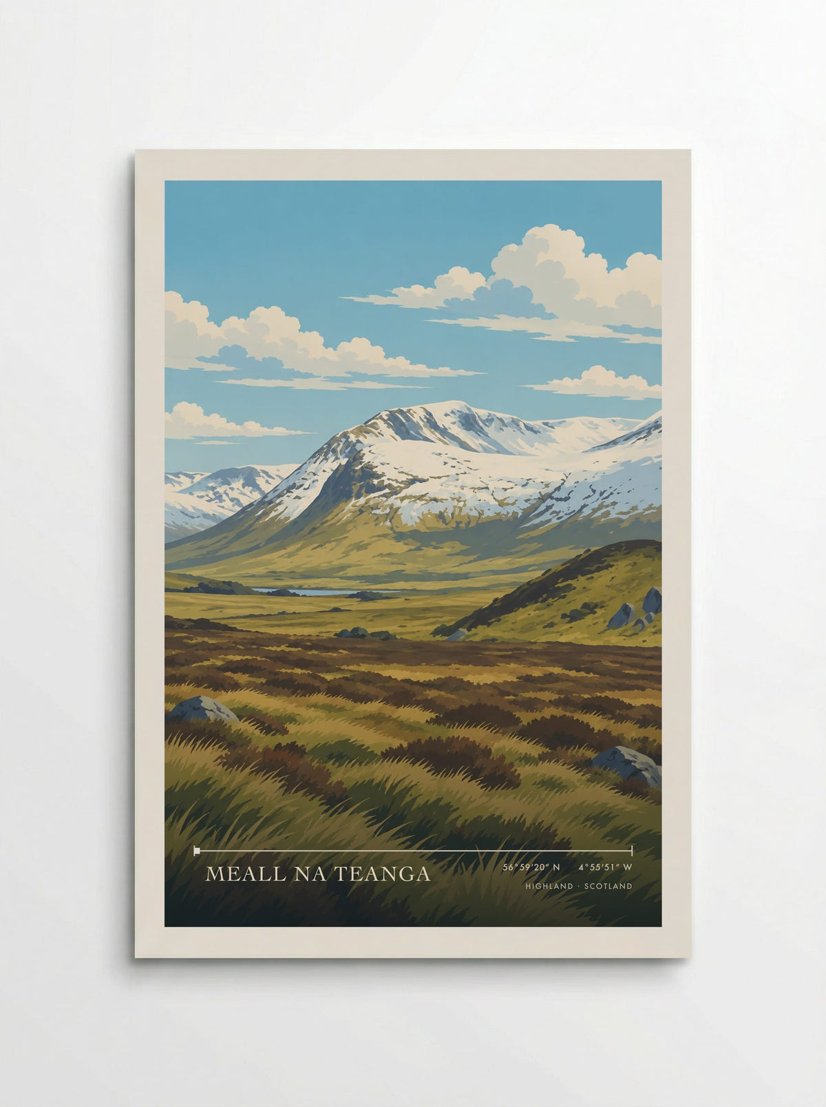 Meall na Teanga, Highland | Travel Poster - Poster