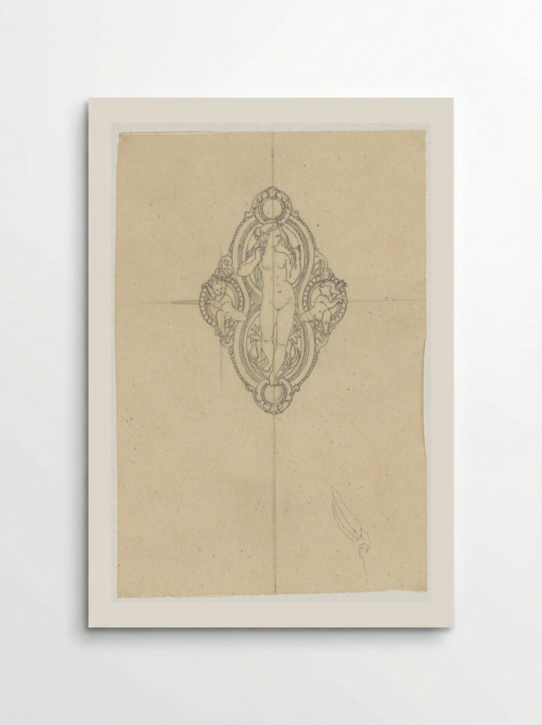 Medaillon (Design for Decorative Ornament) - Firma Feuchère - Poster