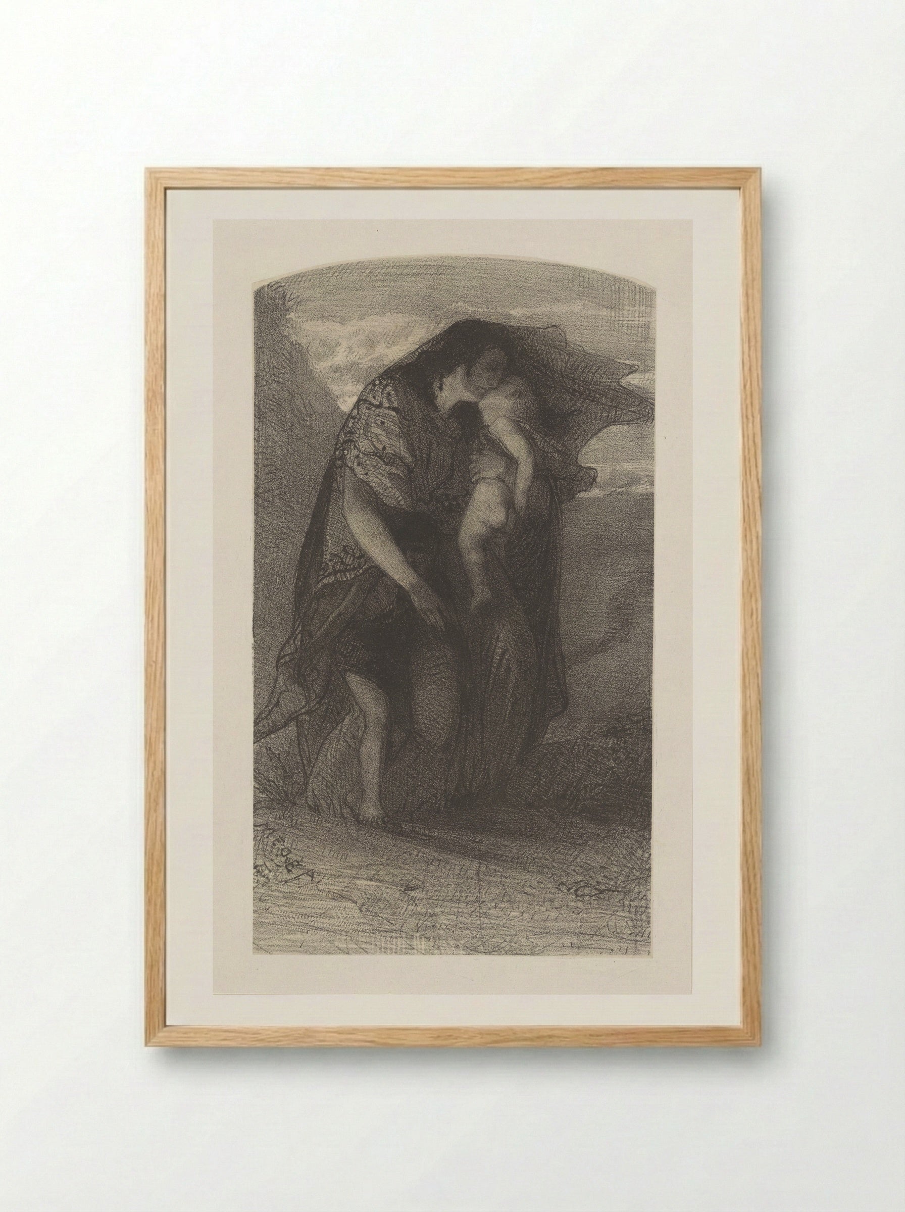 Medea - August Allebé - Framed Print Wood