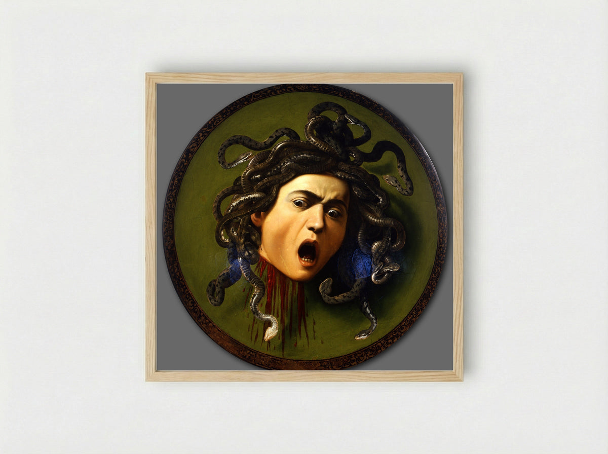 Medusa - Caravaggio - Framed Print Wood