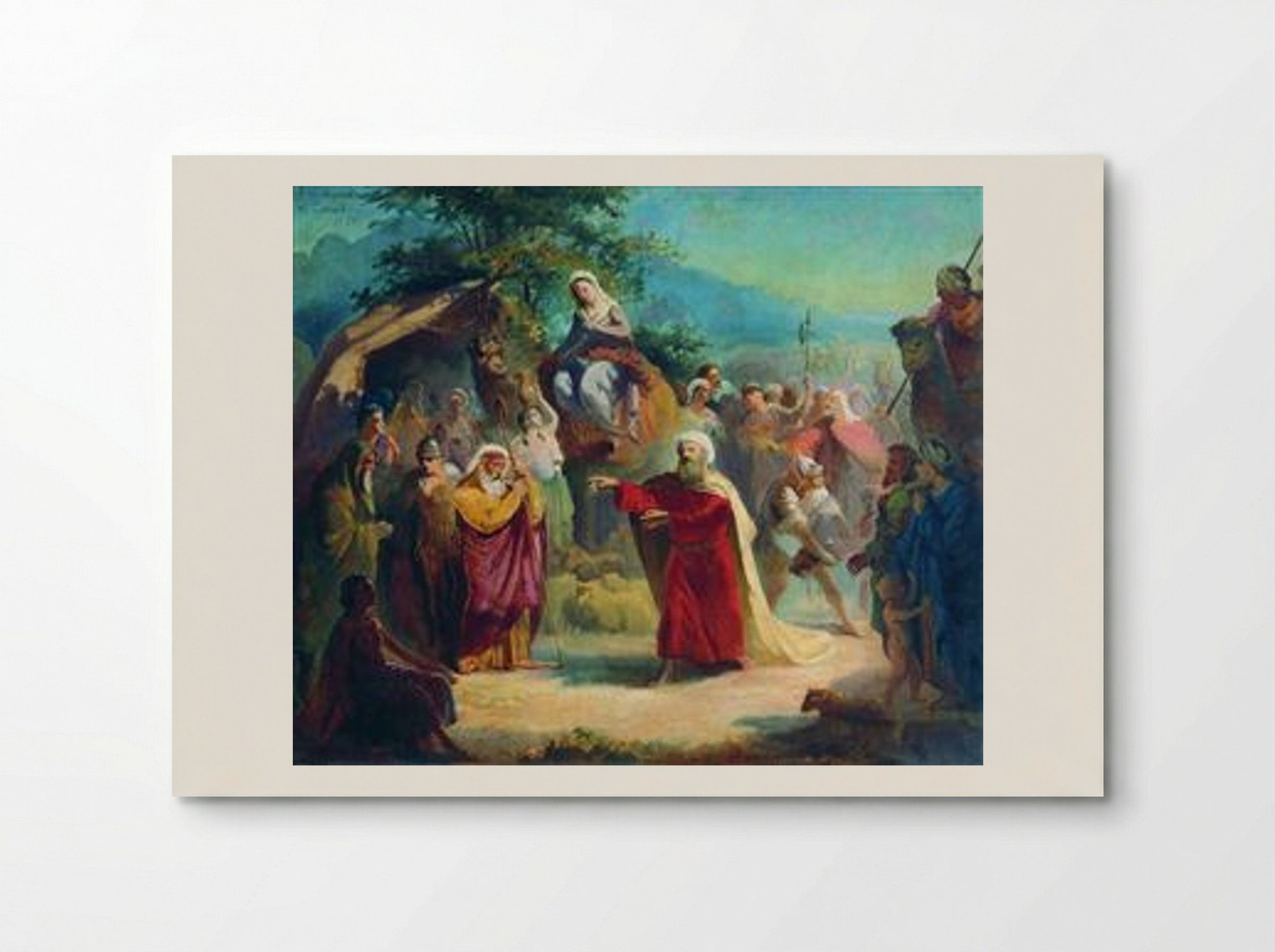 Meeting of Isaac and Eleazar - Konstantin Makovsky - Poster
