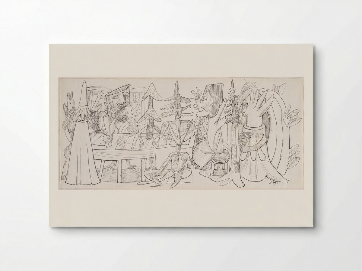 Meeting of the Forest Owners - Max Beckmann - Poster