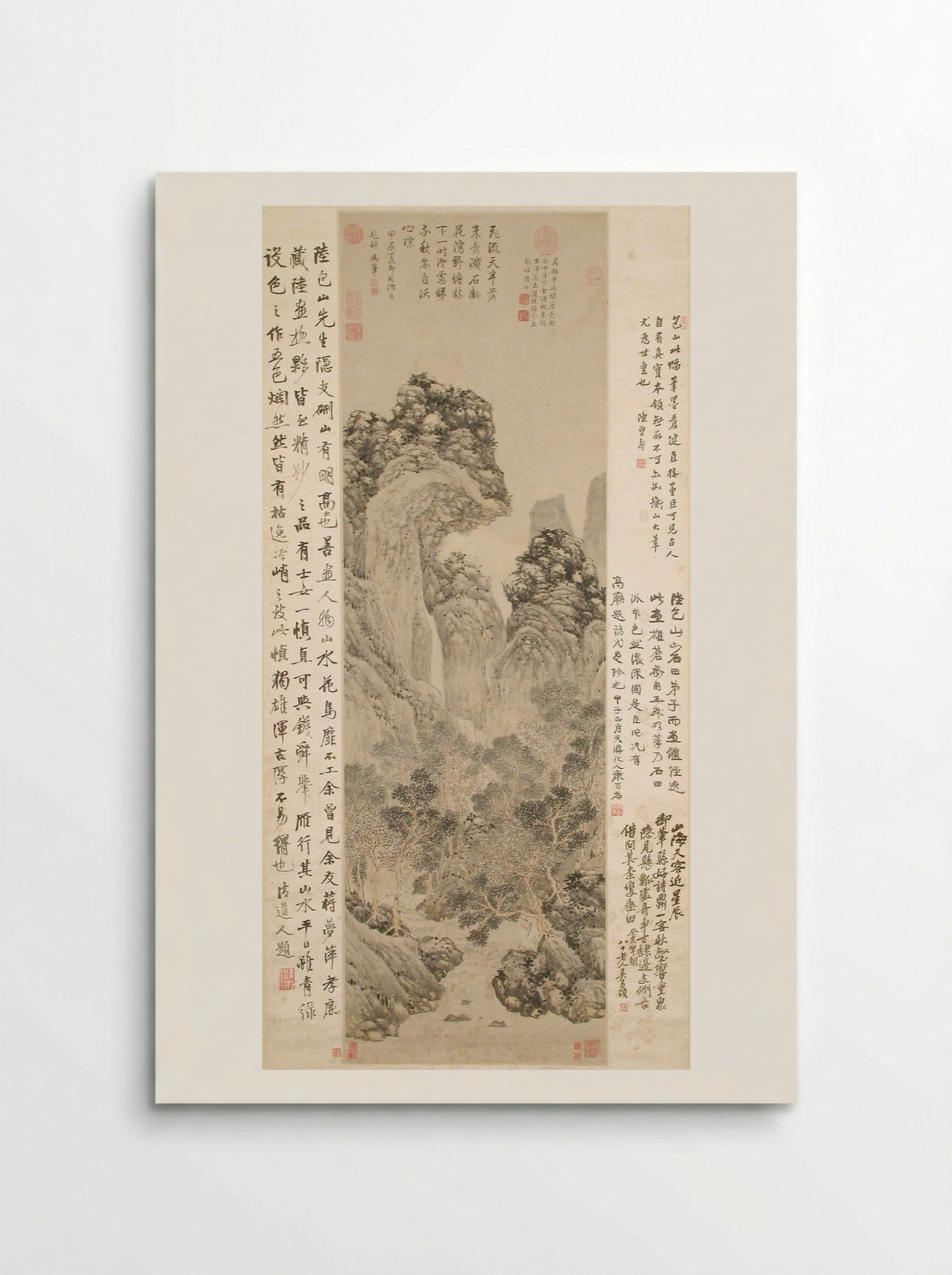 Mei Cheng Sitting Alone - Lu Zhi - Poster