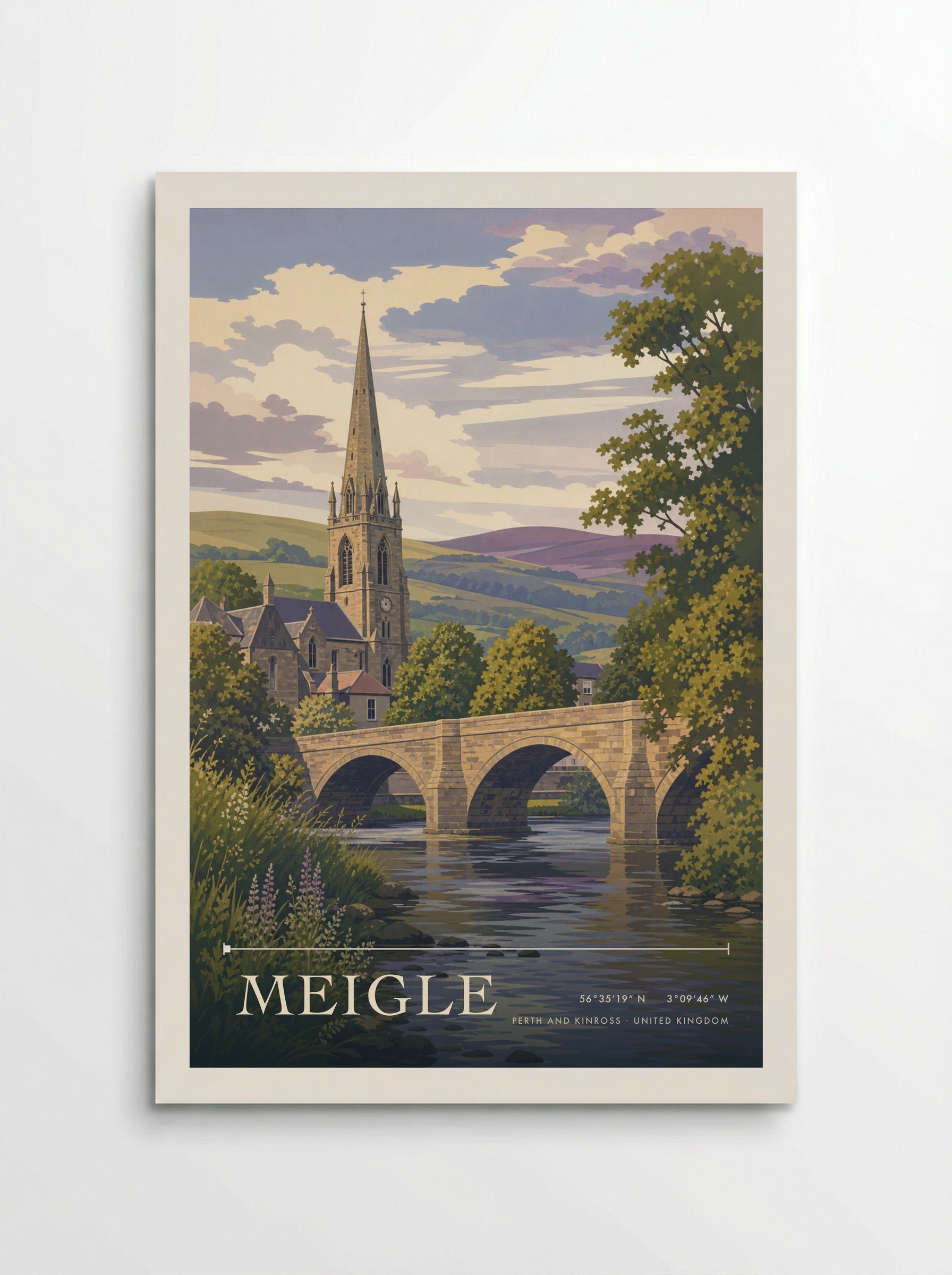 Meigle Perth and Kinross United Kingdom Travel Poster - Poster