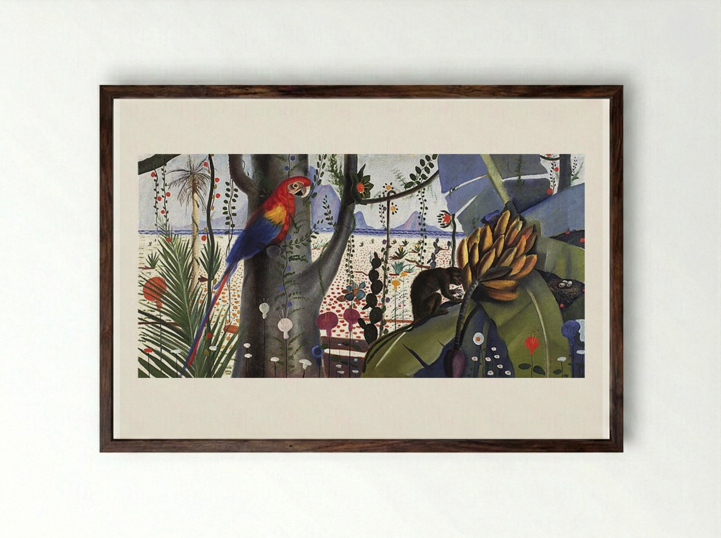 Meio Ambiente - Candido Portinari - Framed Print Dark Wood