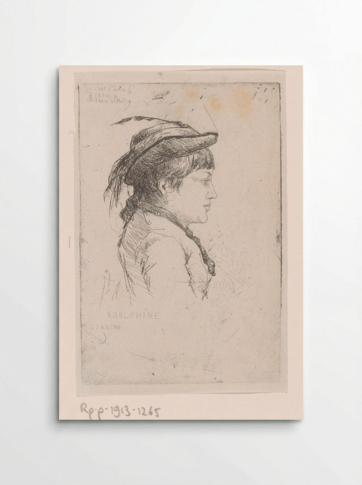 Meisje met hoed op - Philip Zilcken - Poster