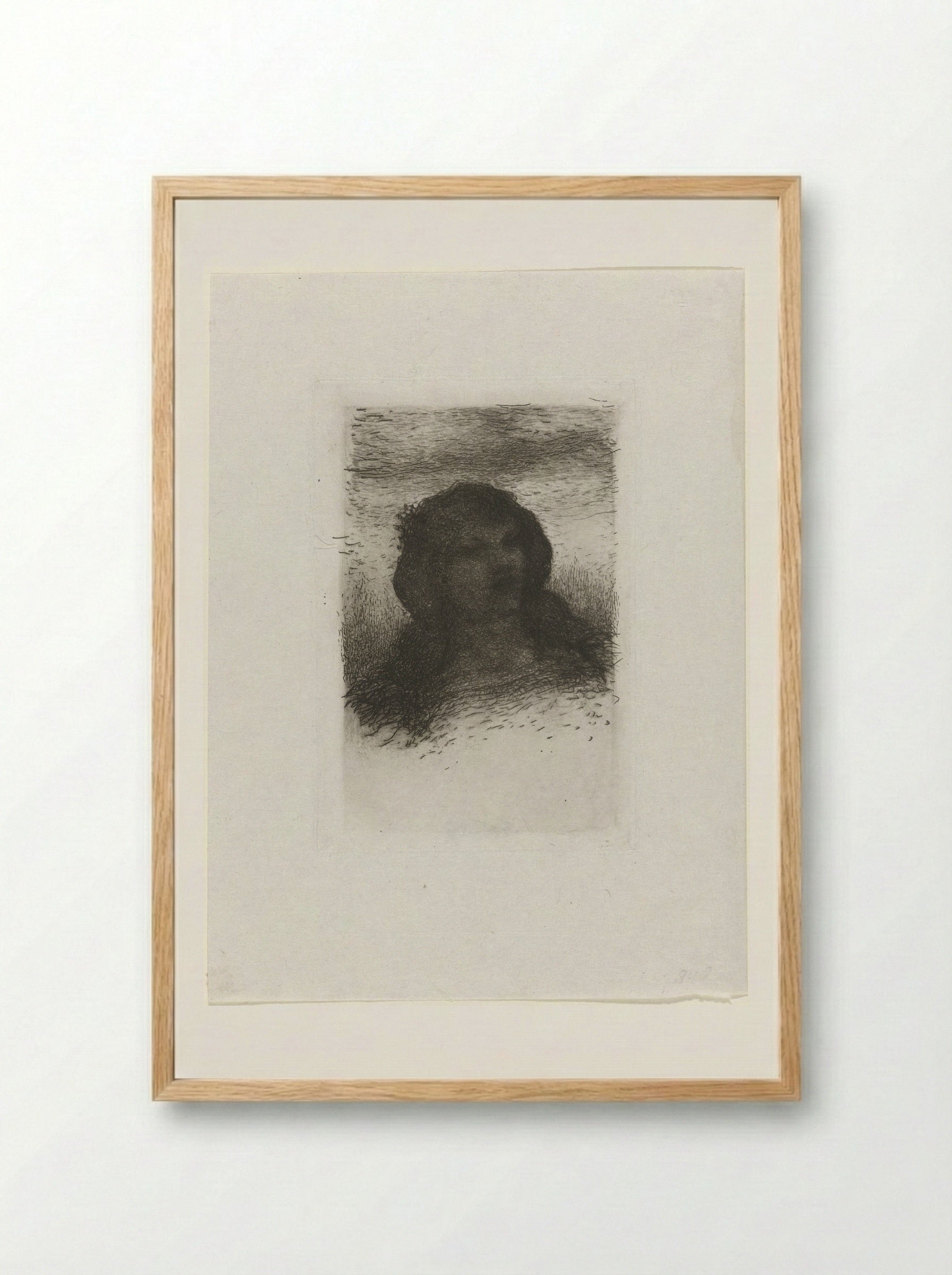 Meisjeskop (Head of a Girl) - Matthijs Maris - Framed Print Wood