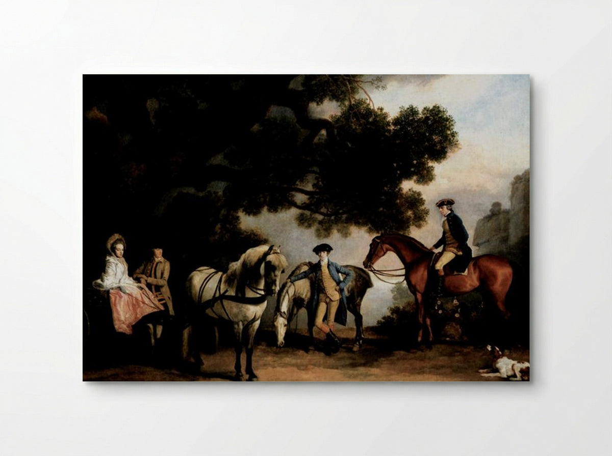 Melbourne and Milbanke Families - George Stubbs - Poster