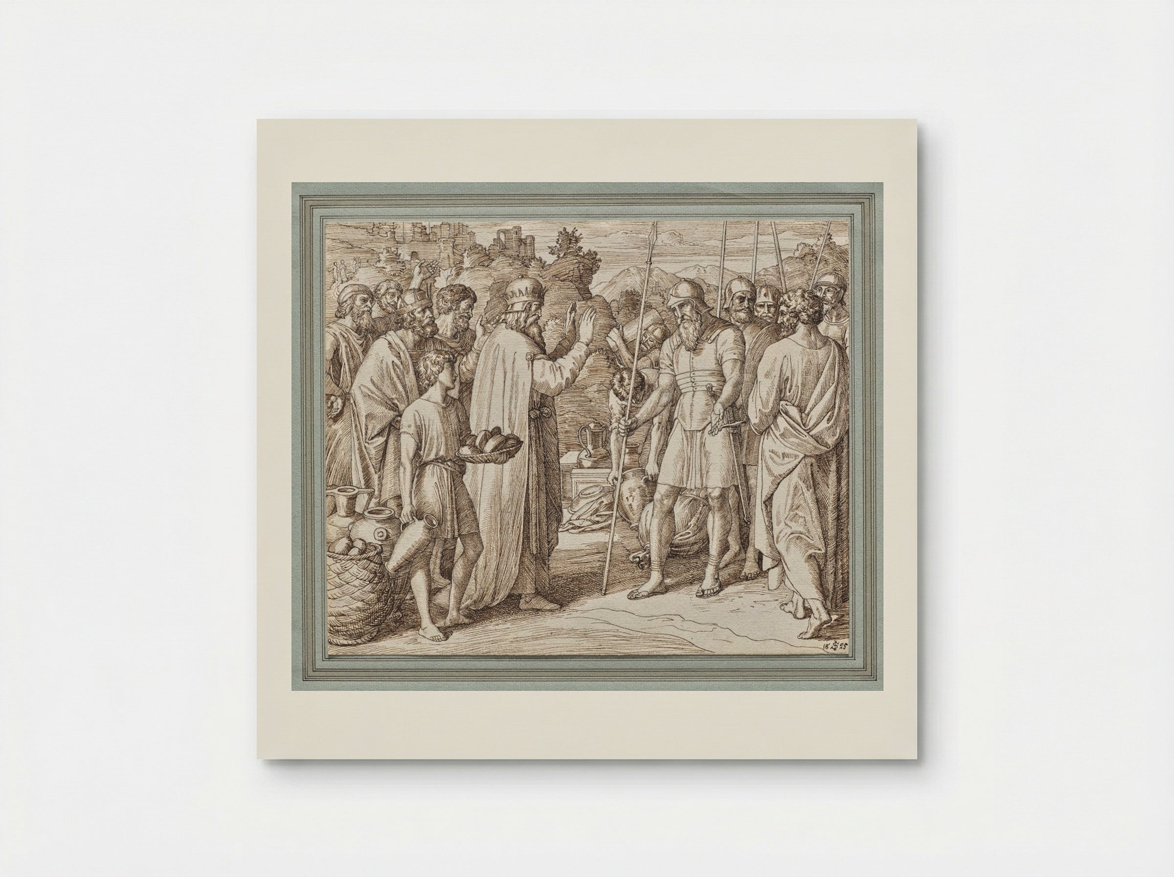 Melchizedek Blessing Abraham - Julius Schnorr von Carolsfeld - Poster