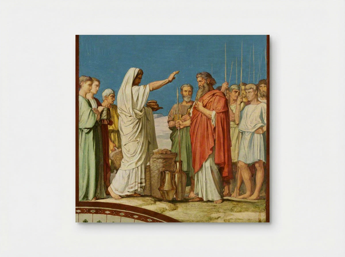 Melchizedek Blessing Abraham - Hippolyte Jean Flandrin - Poster