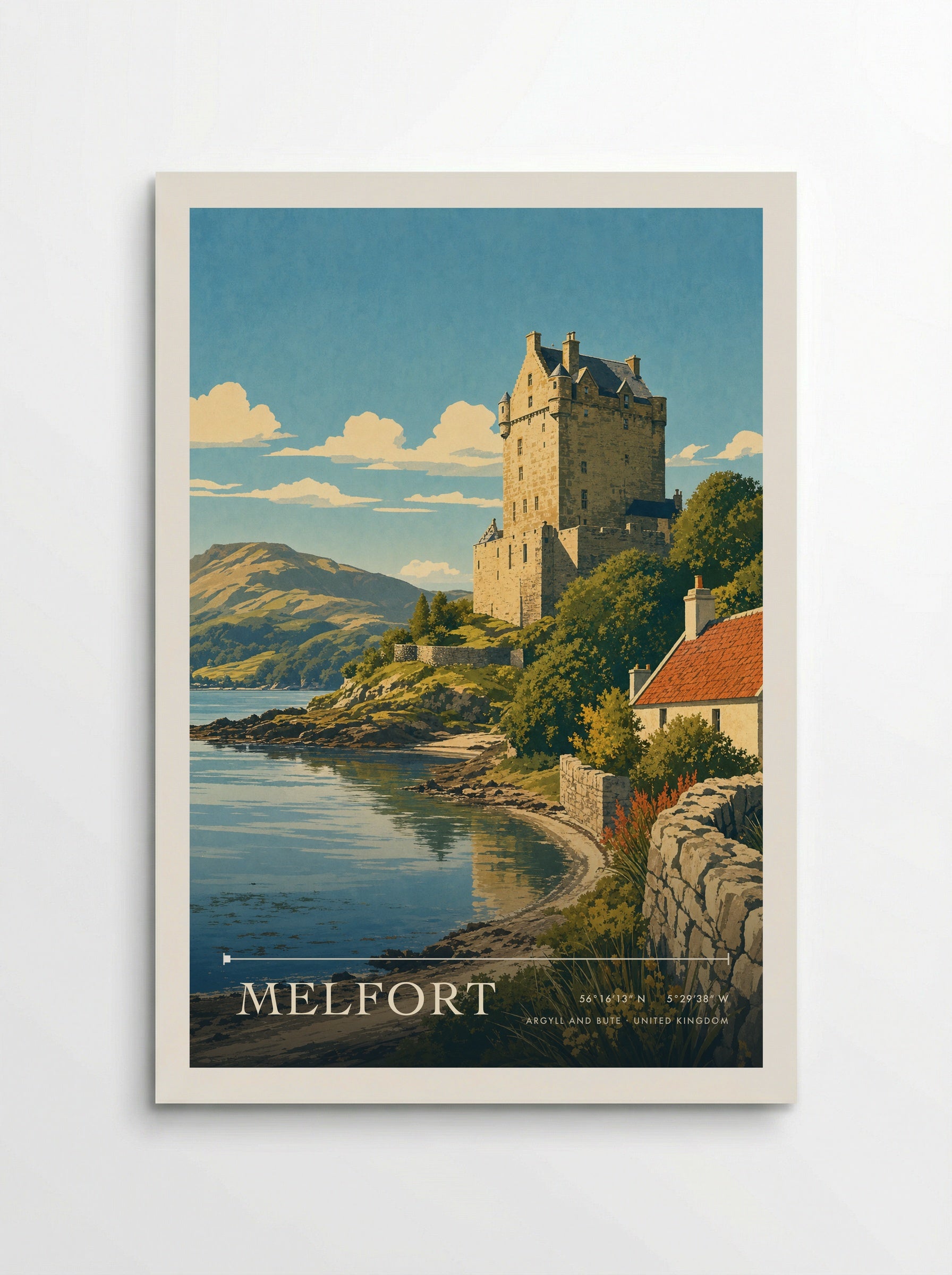Melfort Argyll and Bute United Kingdom Travel Poster - Poster