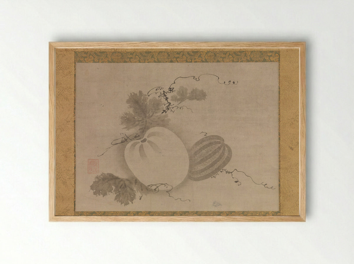 Melons - Yamada Dōan - Framed Print Wood