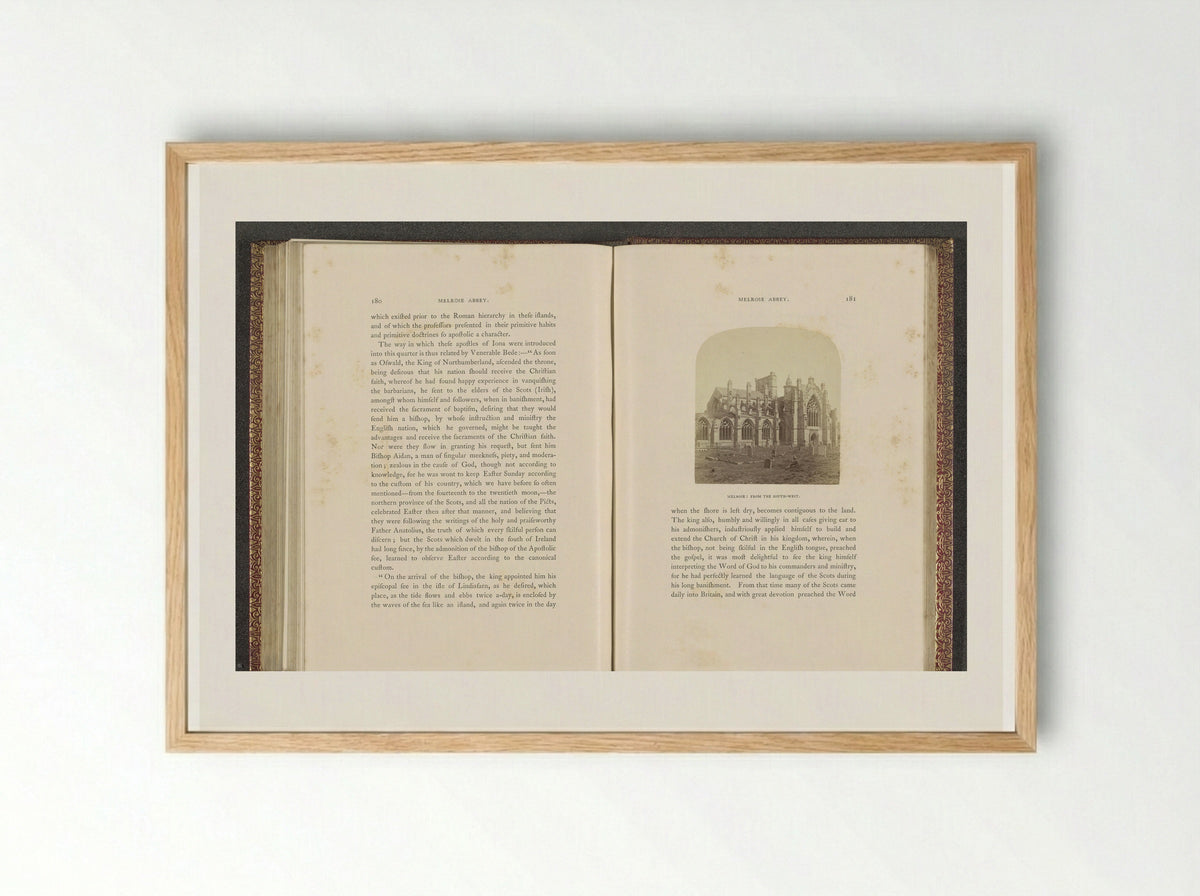 Melrose: From the South-West - George Washington Wilson - Framed Print Wood