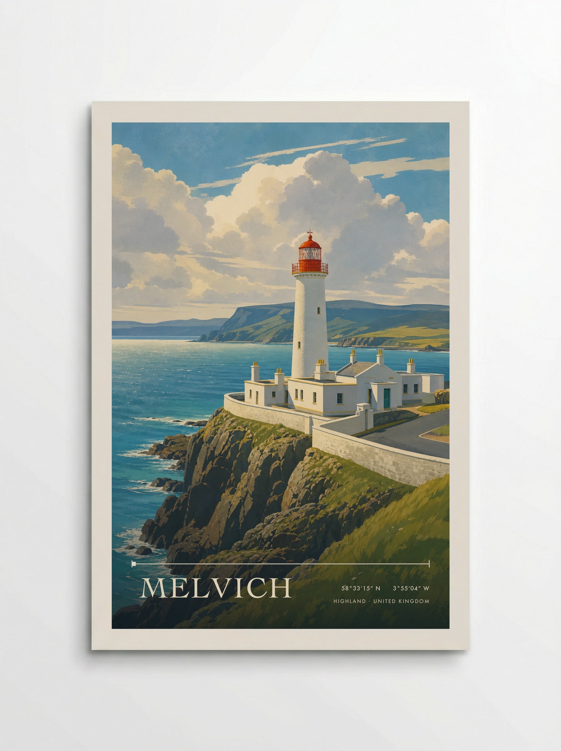 Melvich Highland United Kingdom Travel Poster - Poster