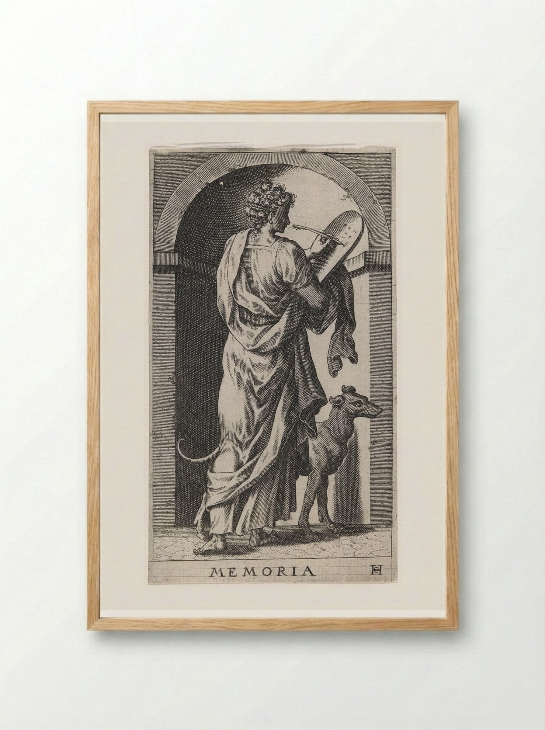Memoria - Hans Collaert the Elder - Framed Print Wood