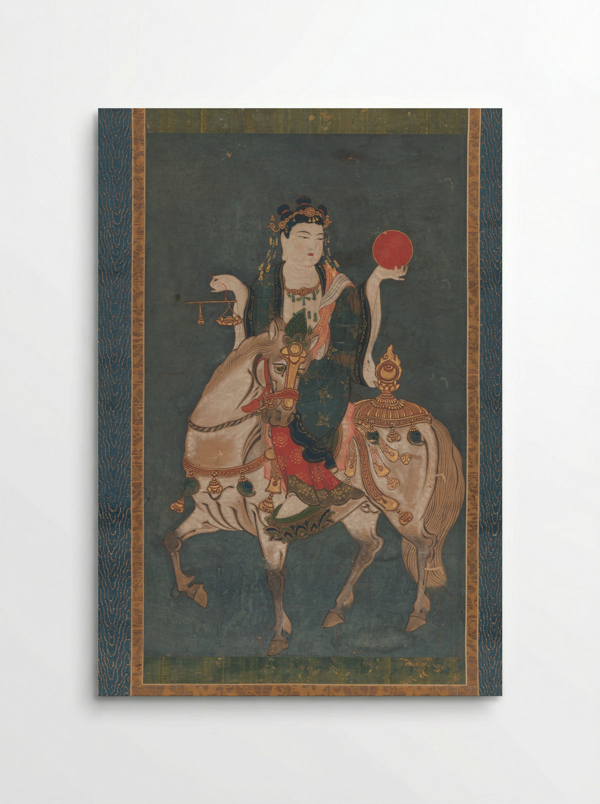 Memyō Bosatsu (Ashvaghosha Bodhisattva) Mounted on a Horse - Fine Art Print - Poster
