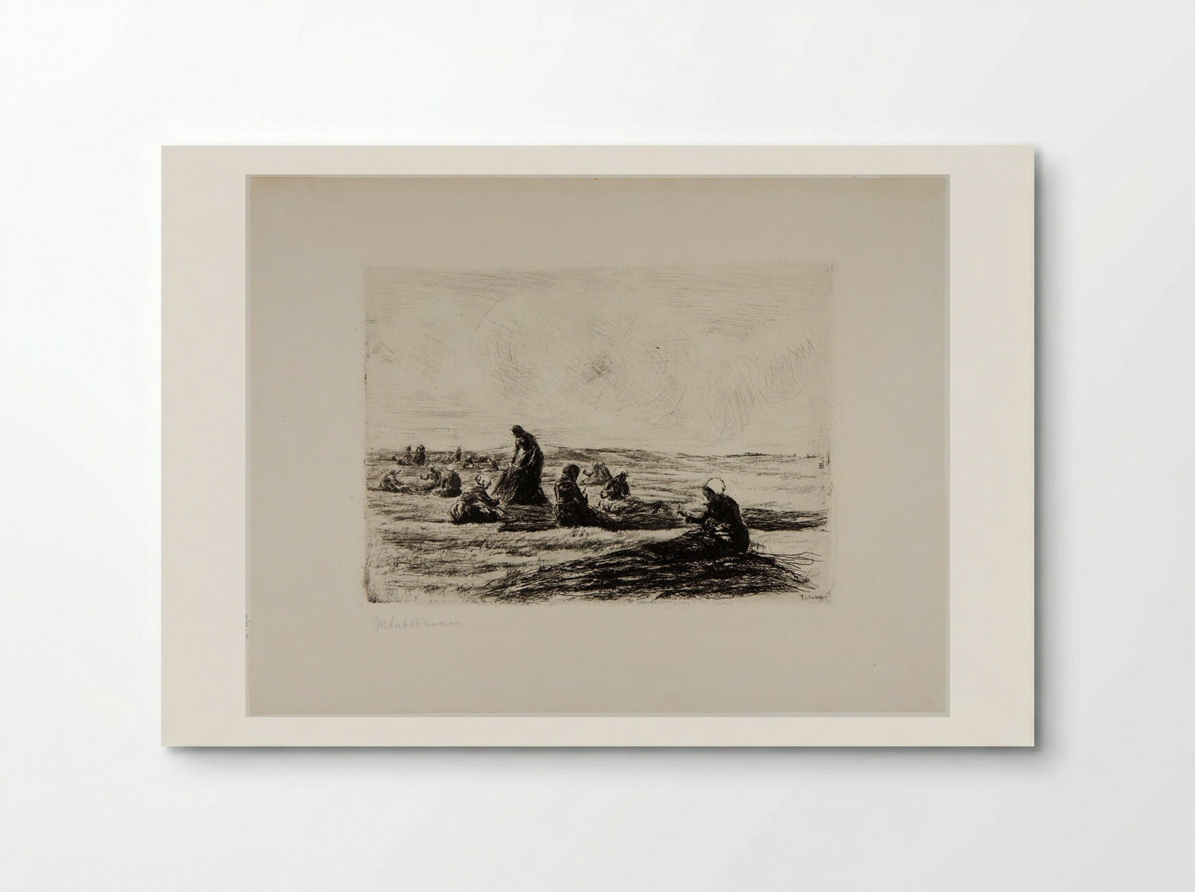 Mending the Nets - Max Liebermann - Poster