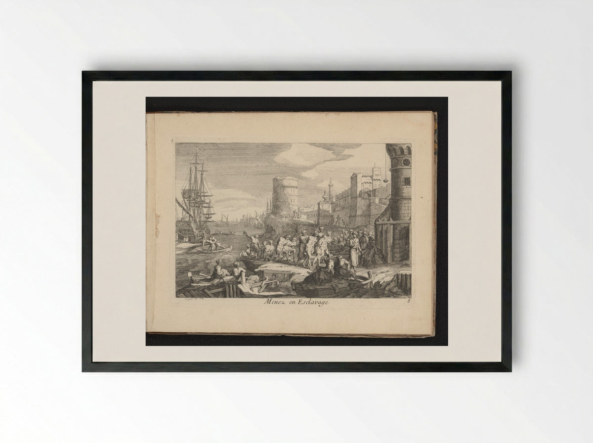 Menez en Esclavage - Gaspard Duchange - Framed Print Black