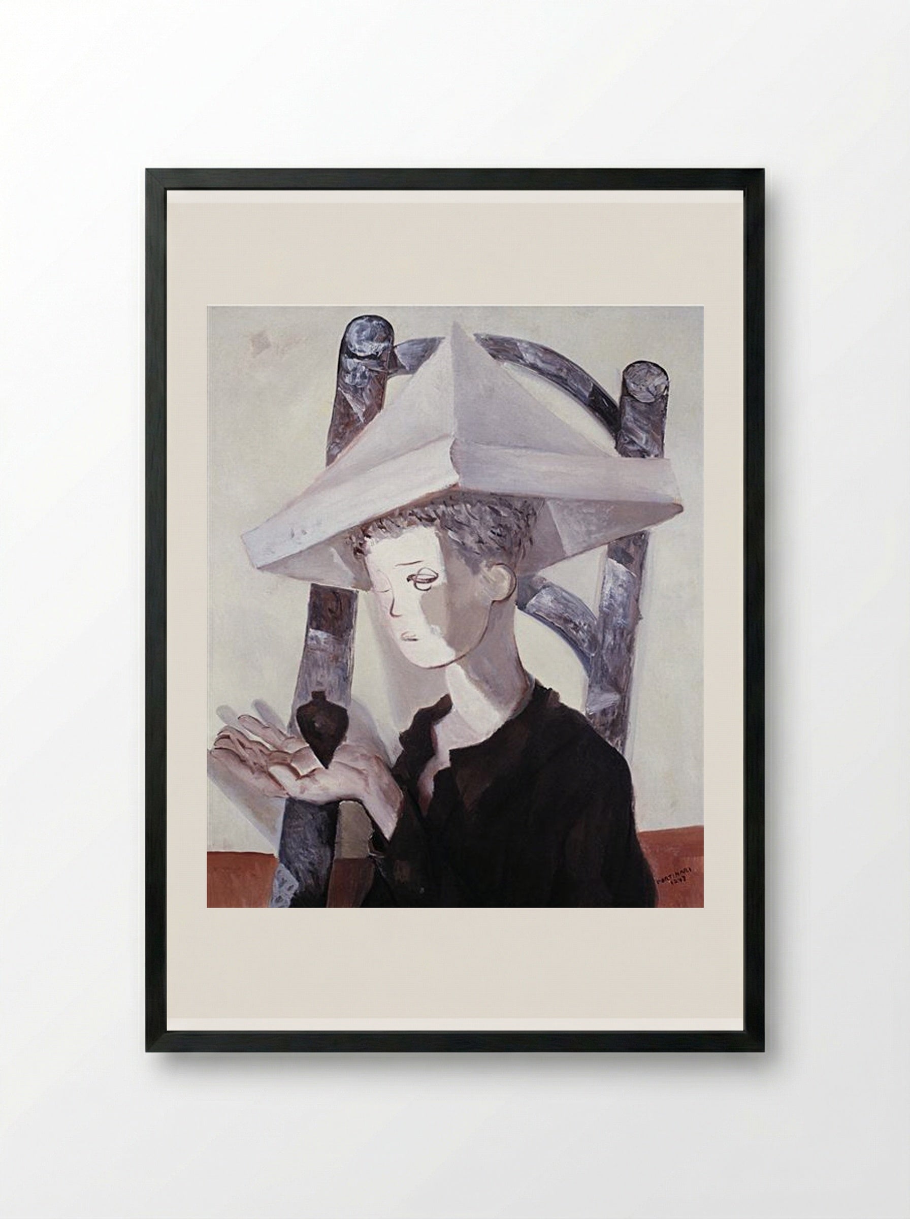 Meninos e piões - Candido Portinari - Framed Print Black