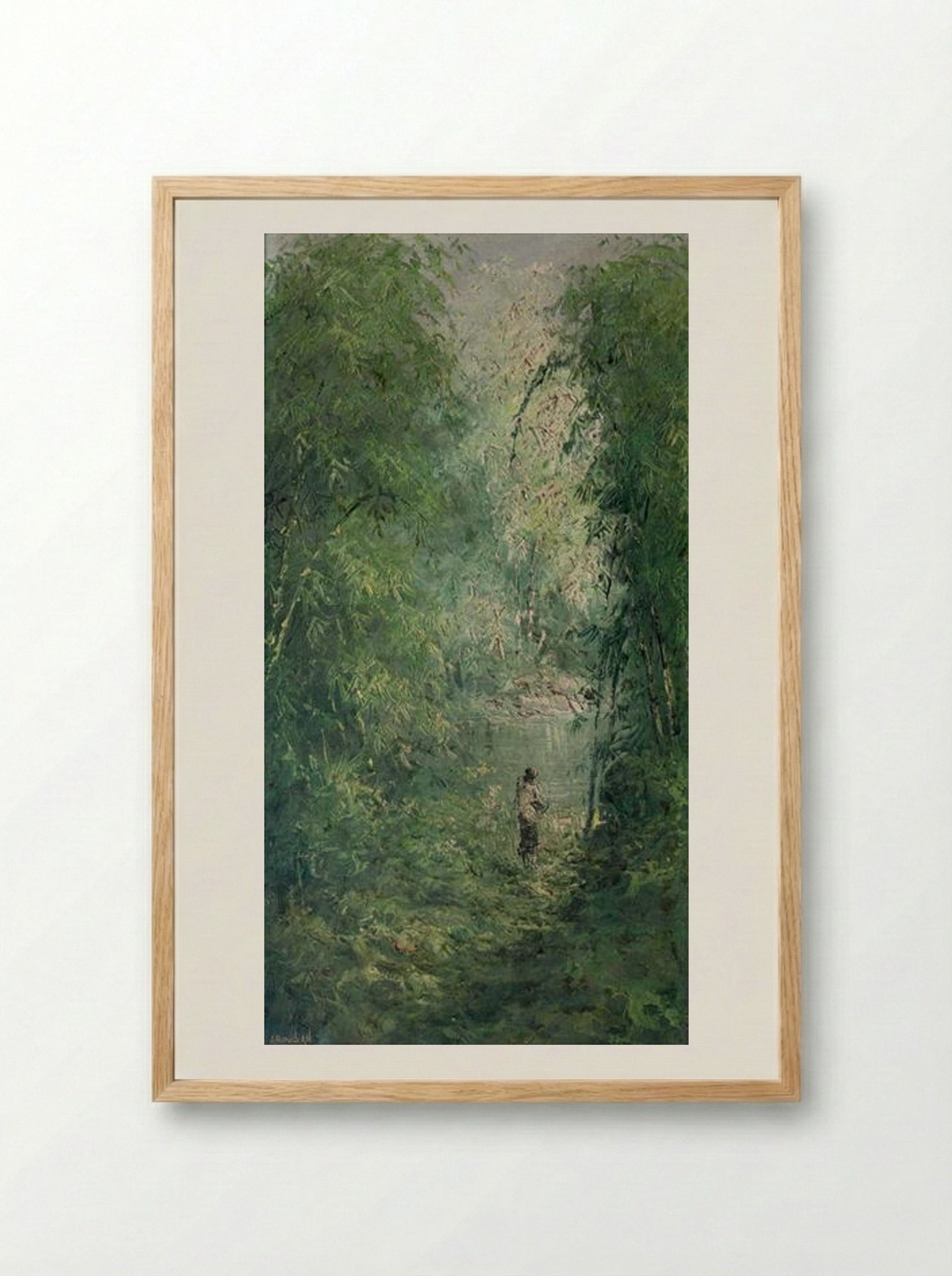 Menuju Danau - Abdullah Suriosubroto - Framed Print Wood