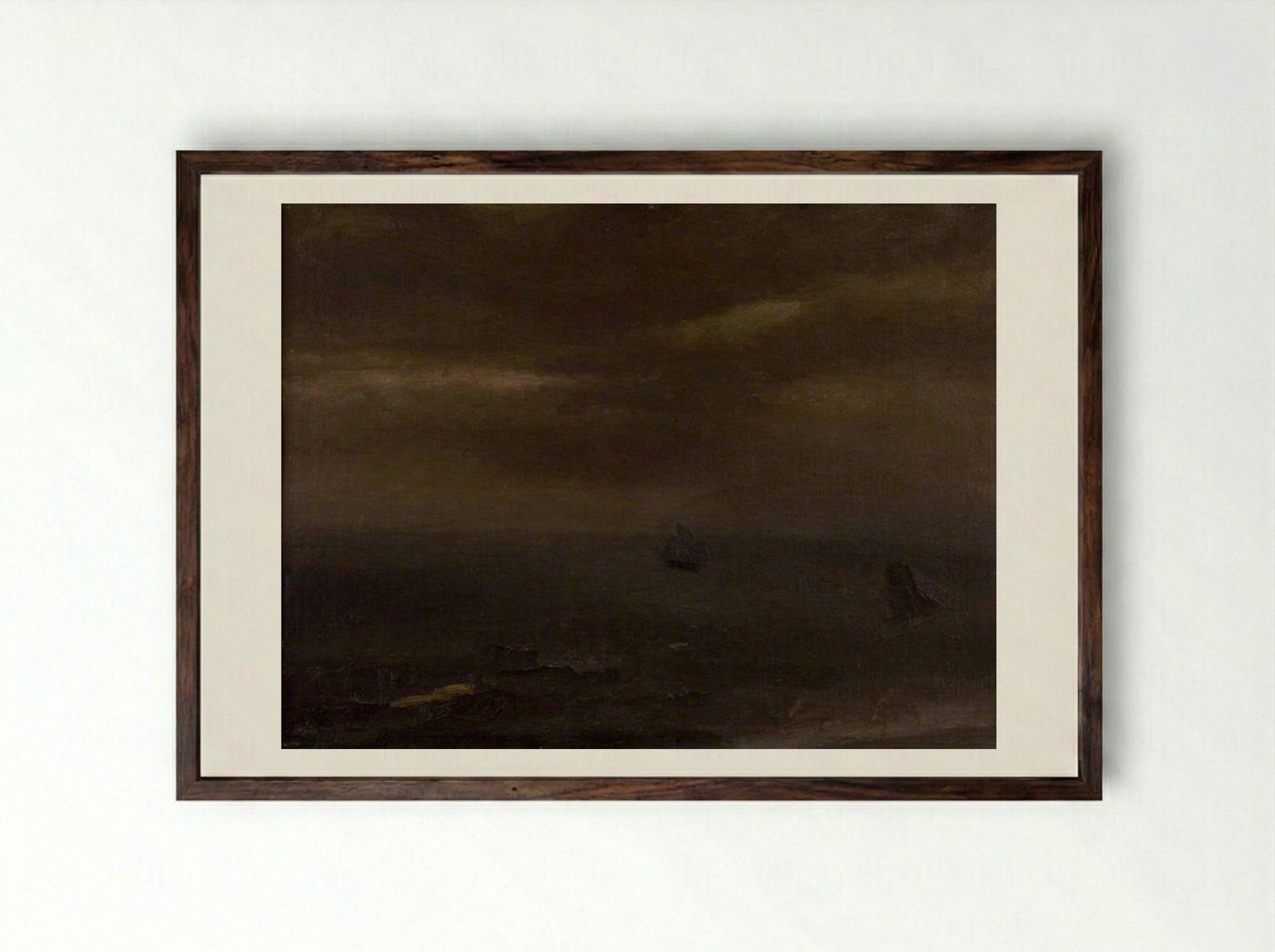 Mer brumeuse - Constant Permeke - Framed Print Dark Wood