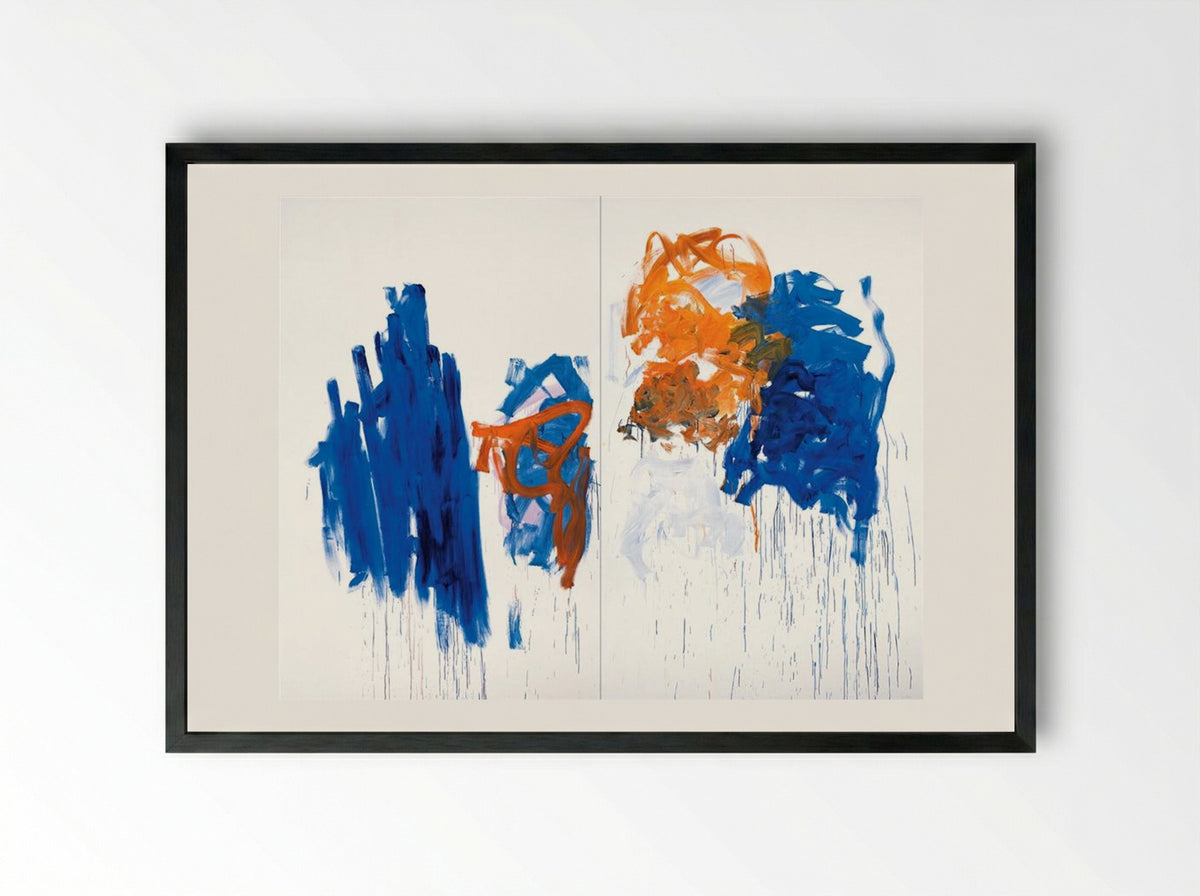 Merci - Joan Mitchell - Framed Print Black