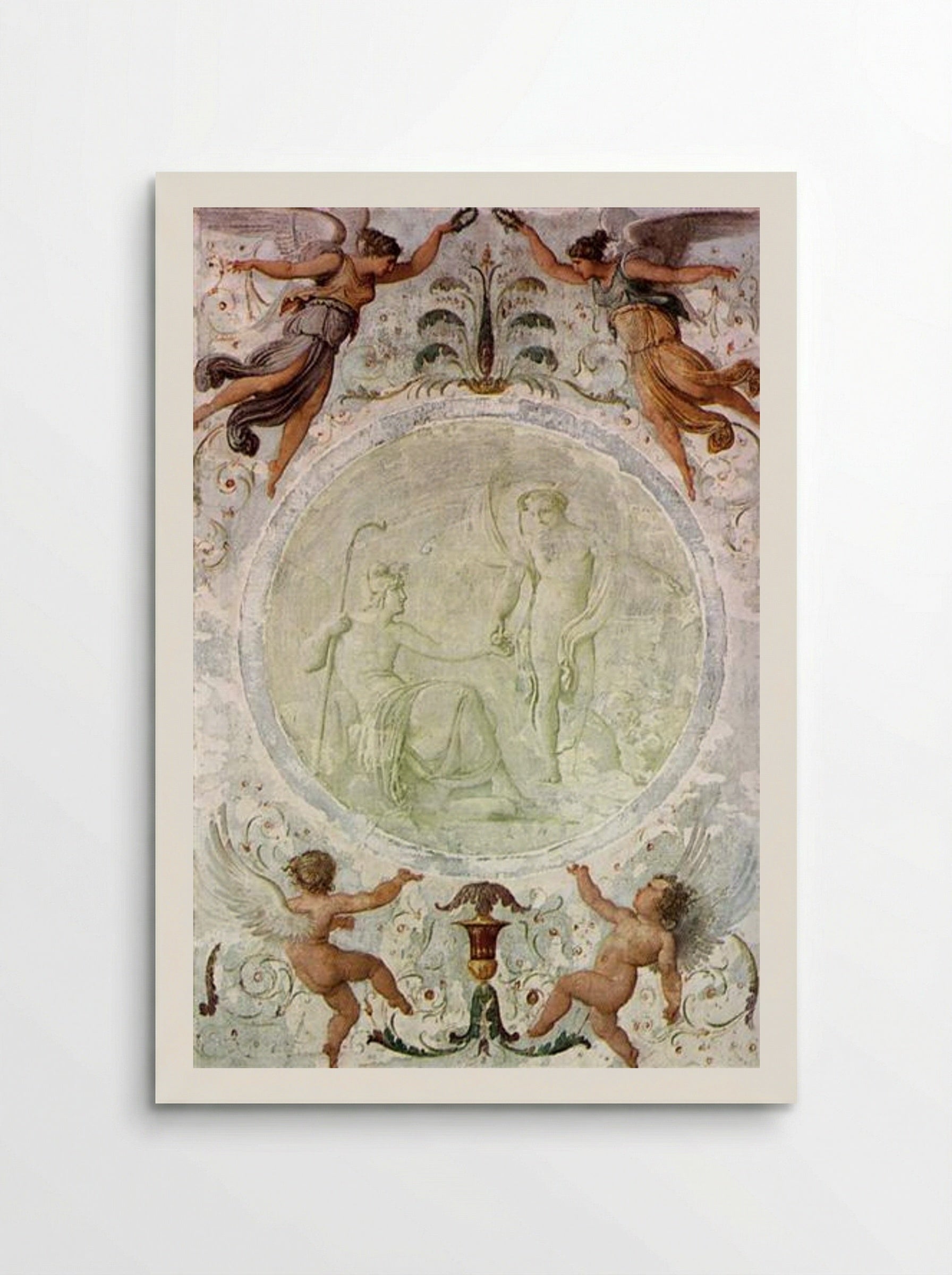 Mercury Gives Paris the Apple of Discord - Francesco Hayez - Poster