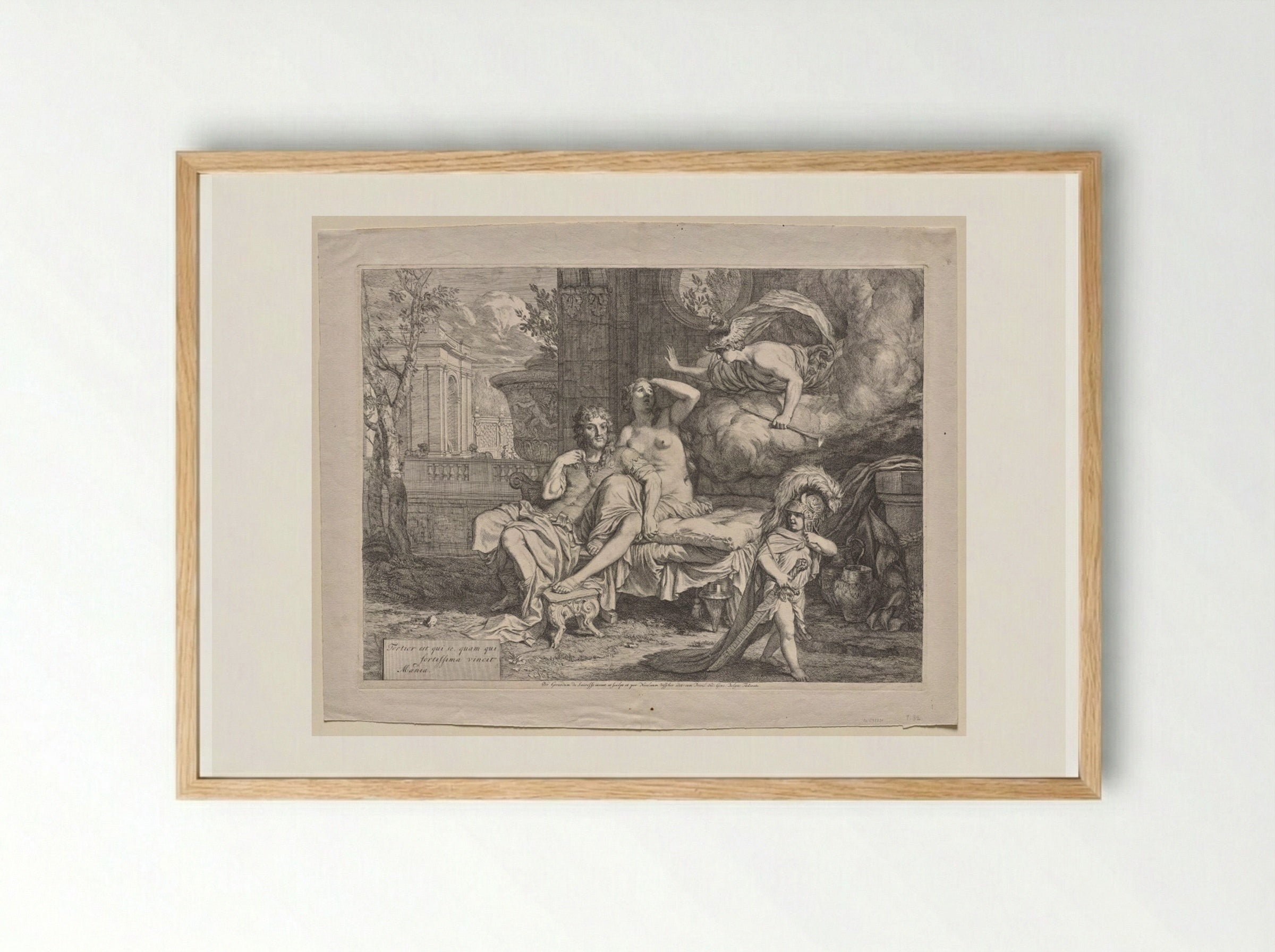 Mercury Orders Calypso to Allow Ulysses to Depart - Gerard de Lairesse - Framed Print Wood