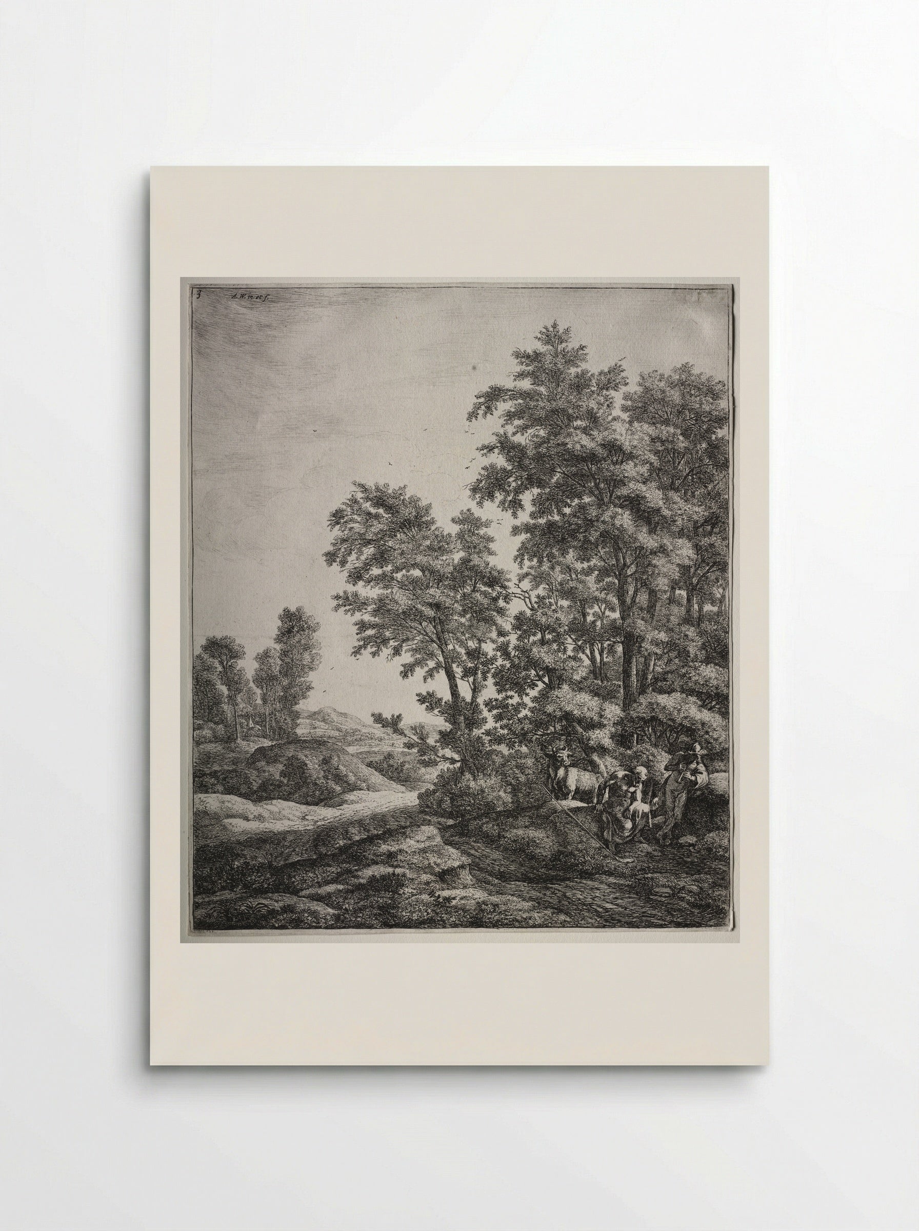 Mercury and Argus - Anthonie Waterloo - Poster
