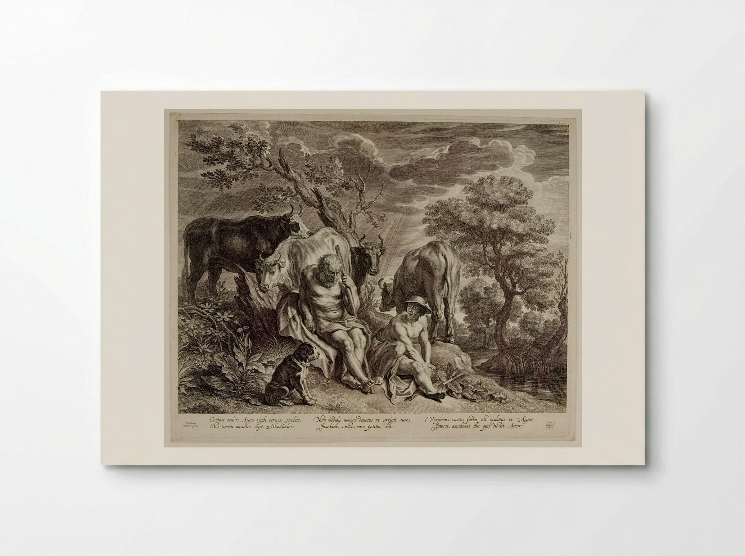 Mercury and Argus - Schelte Adamsz. Bolswert - Poster