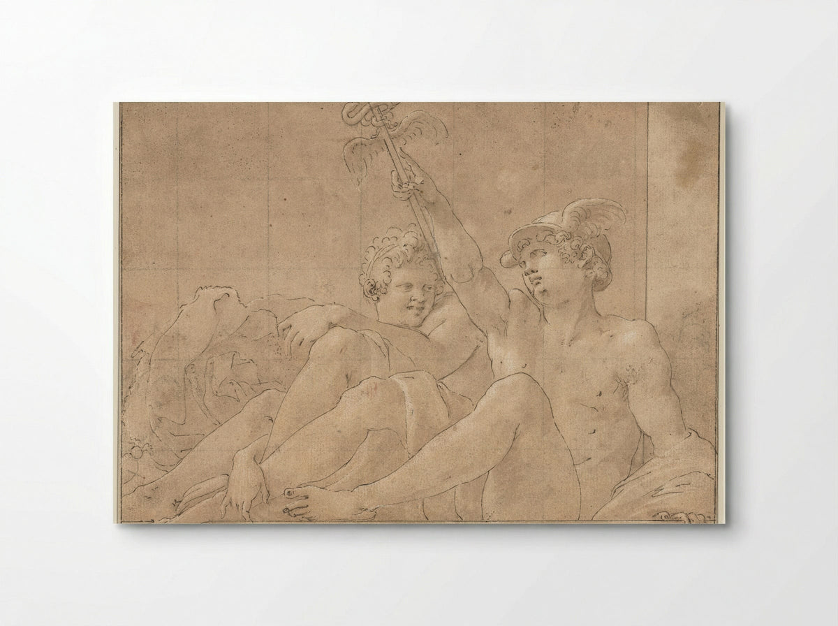 Mercury and Io Seated on the Ground - Francesco Primaticcio - Poster