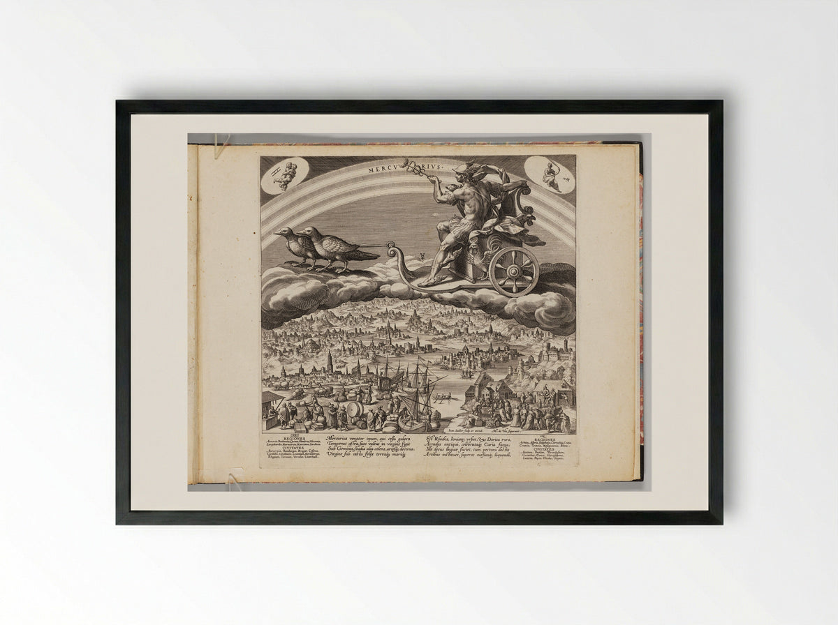 Mercury - Johann Sadeler I - Framed Print Black