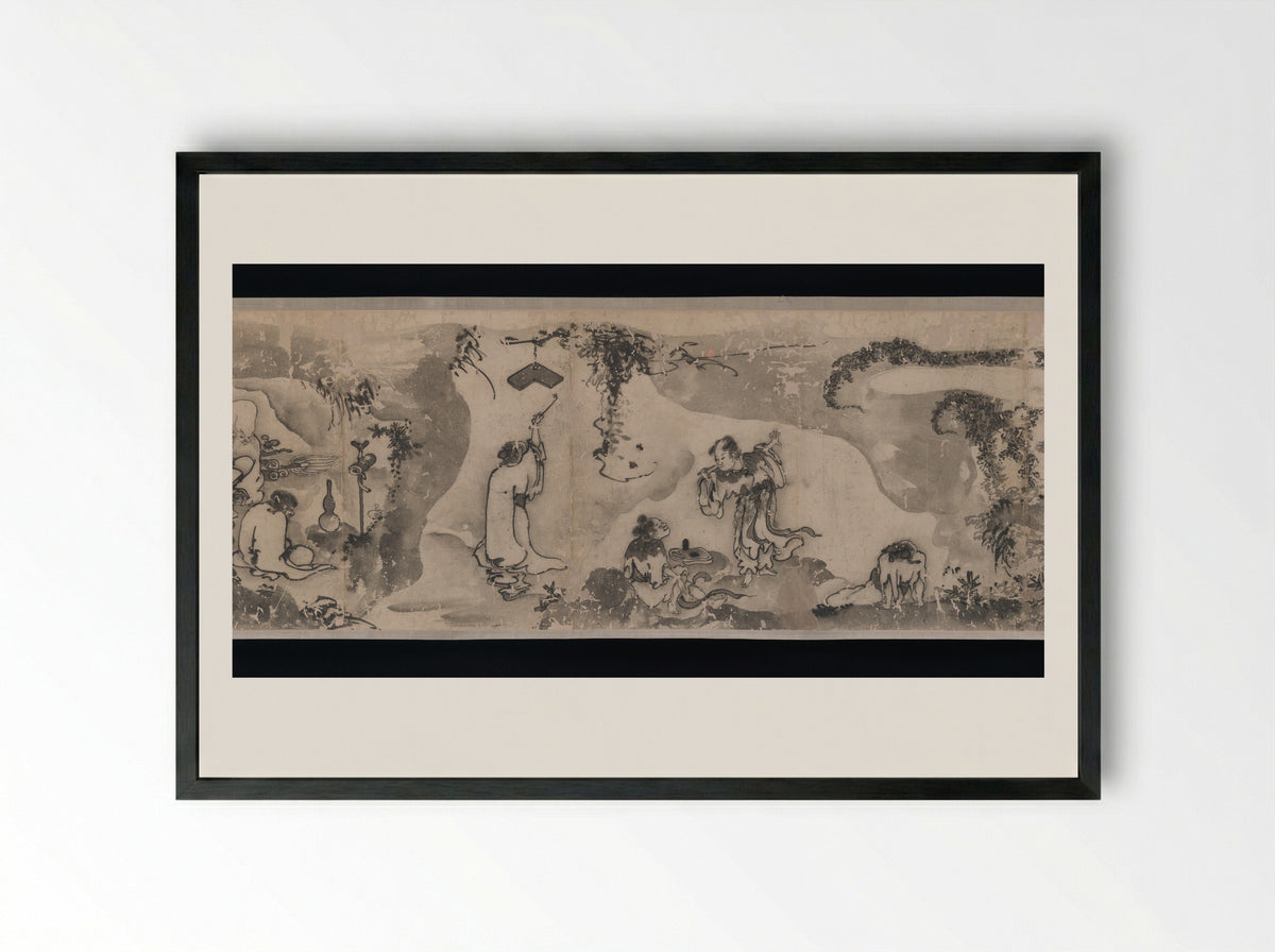 Merry Gatherings in the Magic Jar - Gong Kai - Framed Print Black