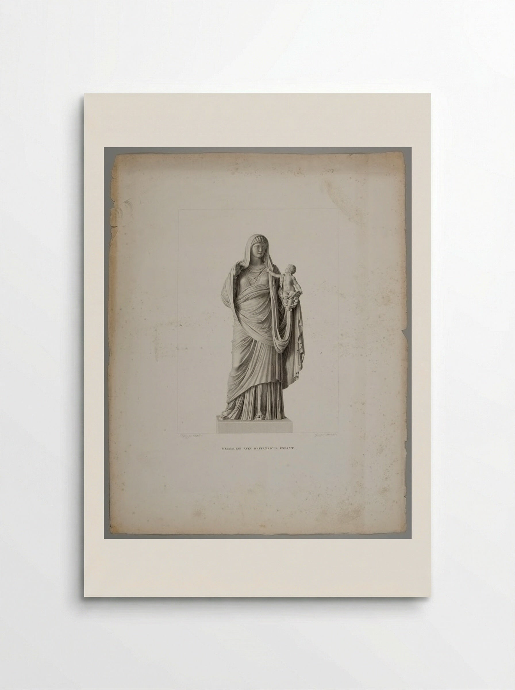 Messalina with the Infant Britannicus, after the Antique - Albrecht Christoph Reindel - Poster