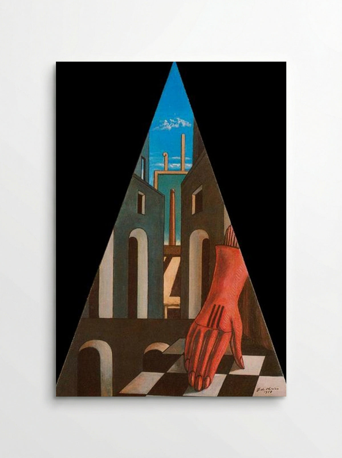 Metaphysical Triangle - Giorgio de Chirico - Poster