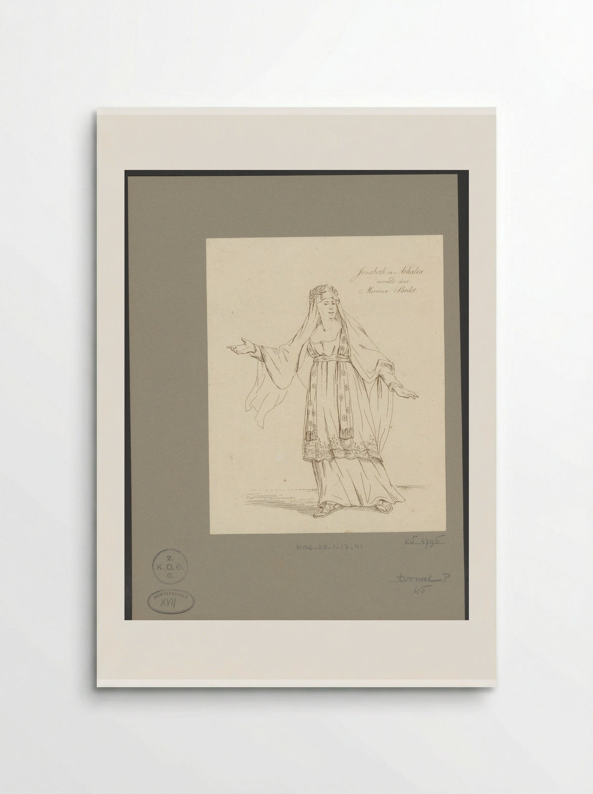 Mevrouw Sardet in the role of Josabeth - Johannes Jelgerhuis - Poster