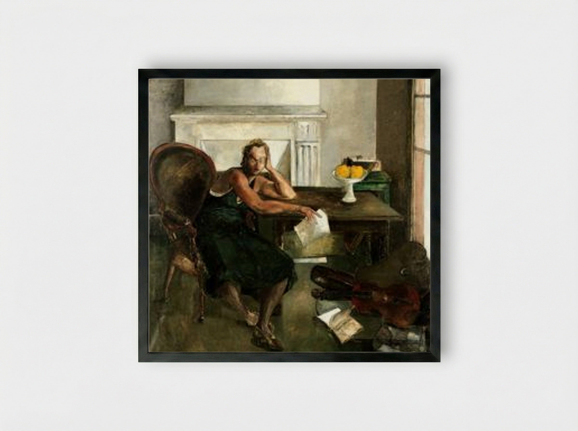 Mia - Francis Gruber - Framed Print Black