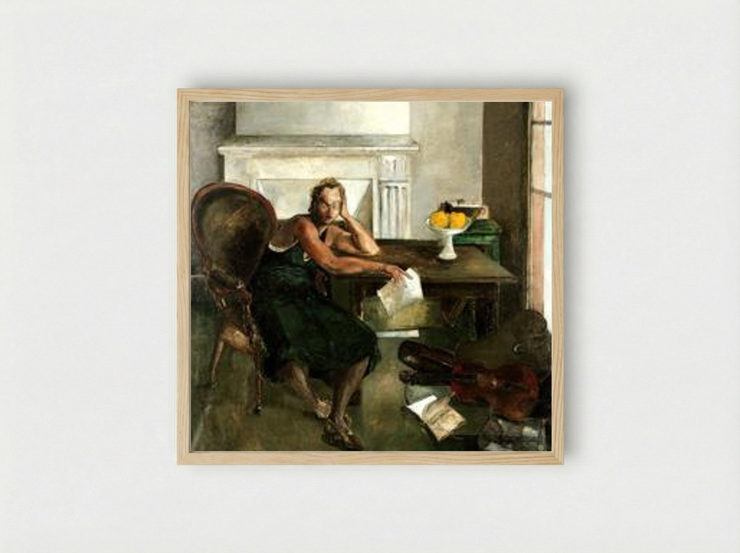 Mia - Francis Gruber - Framed Print Wood