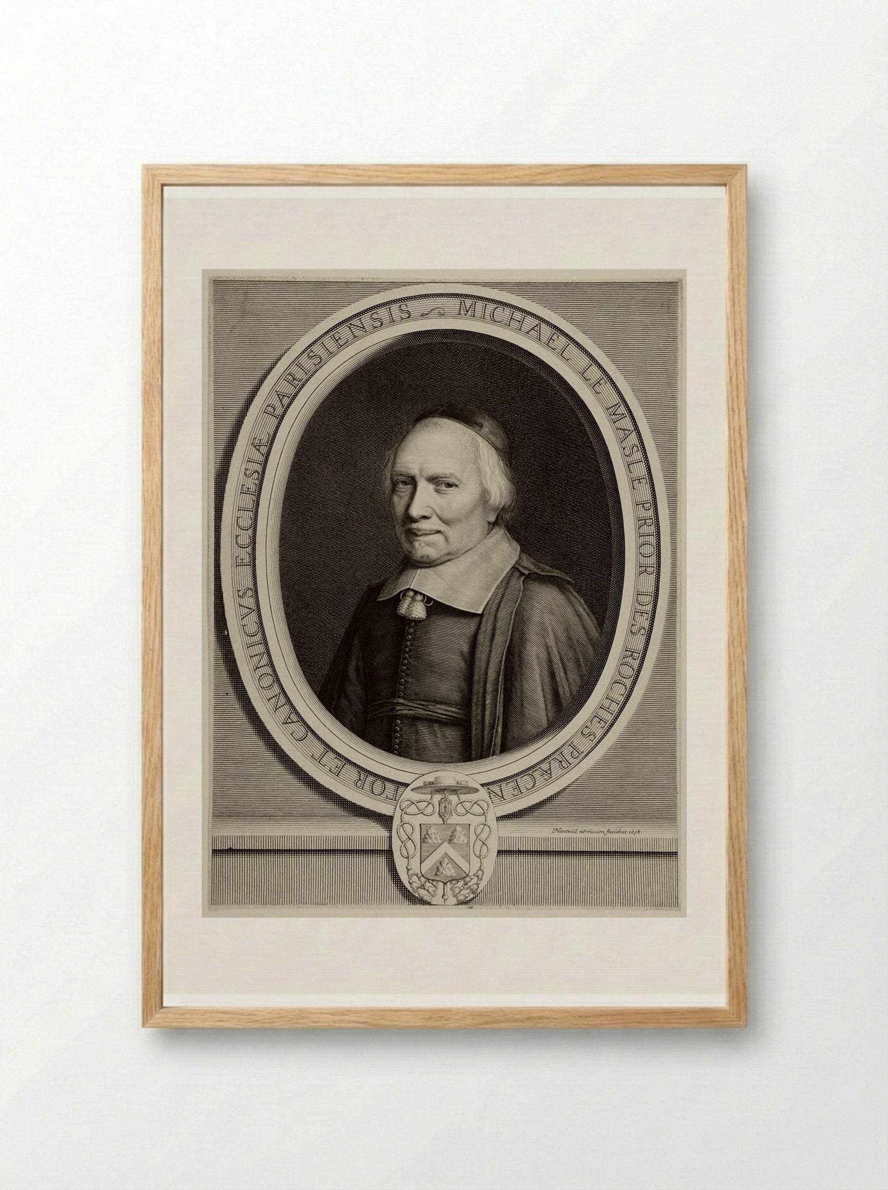 Michel Le Masle - Robert Nanteuil - Framed Print Wood