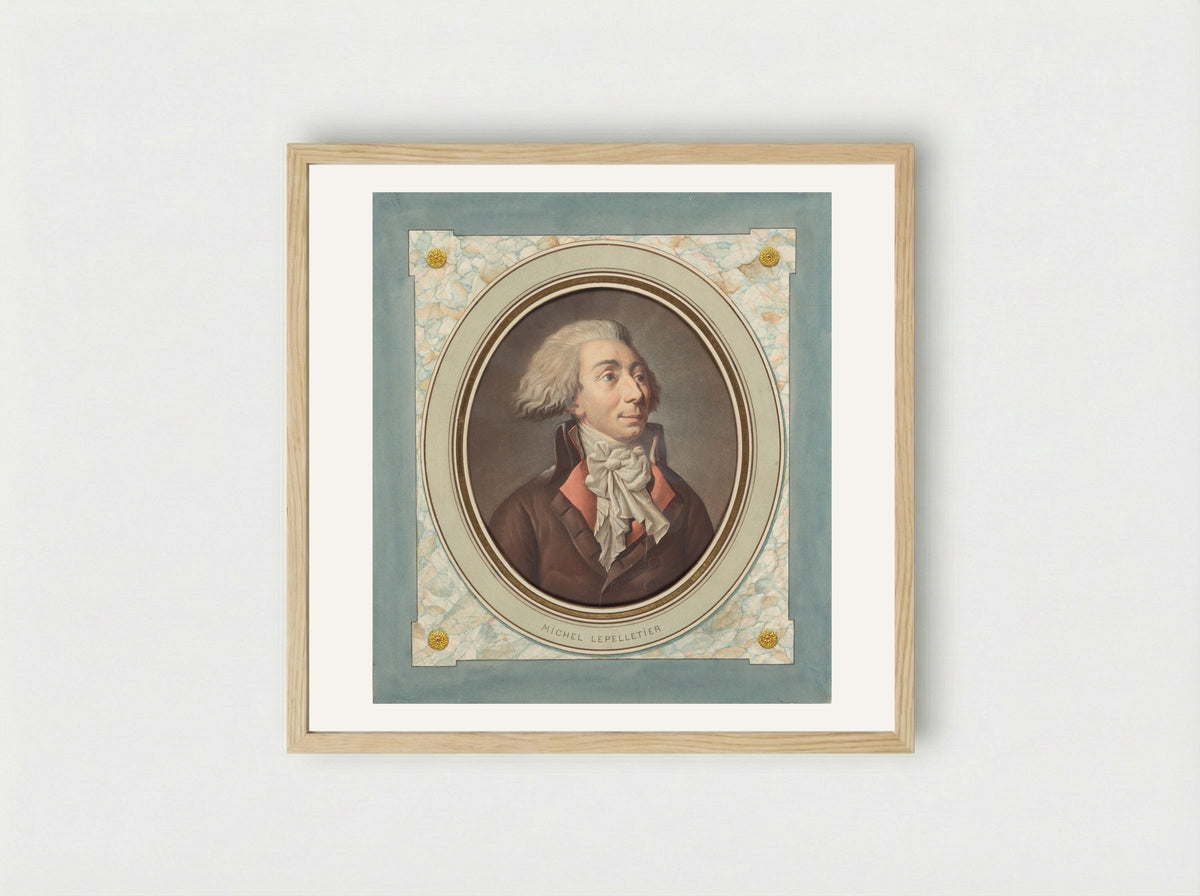Michel Lepelletier - Pierre Michel Alix - Framed Print Wood