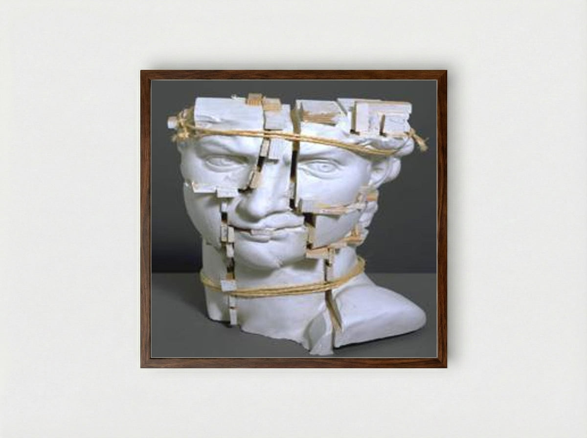 Michelangelo Duplicate - Eduardo Paolozzi - Framed Print Dark Wood
