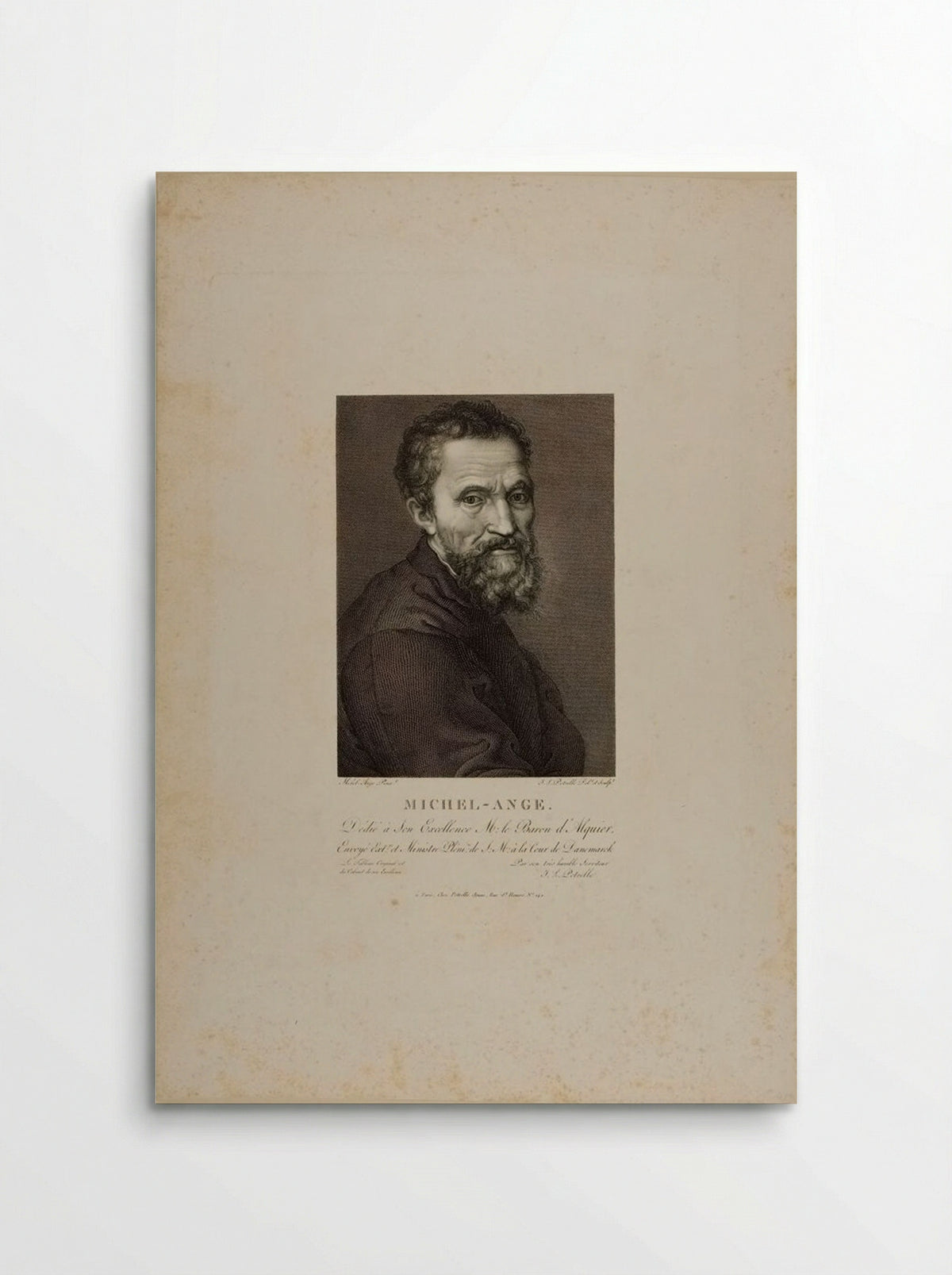 Michelangelo - Jean Louis Potrelle - Poster
