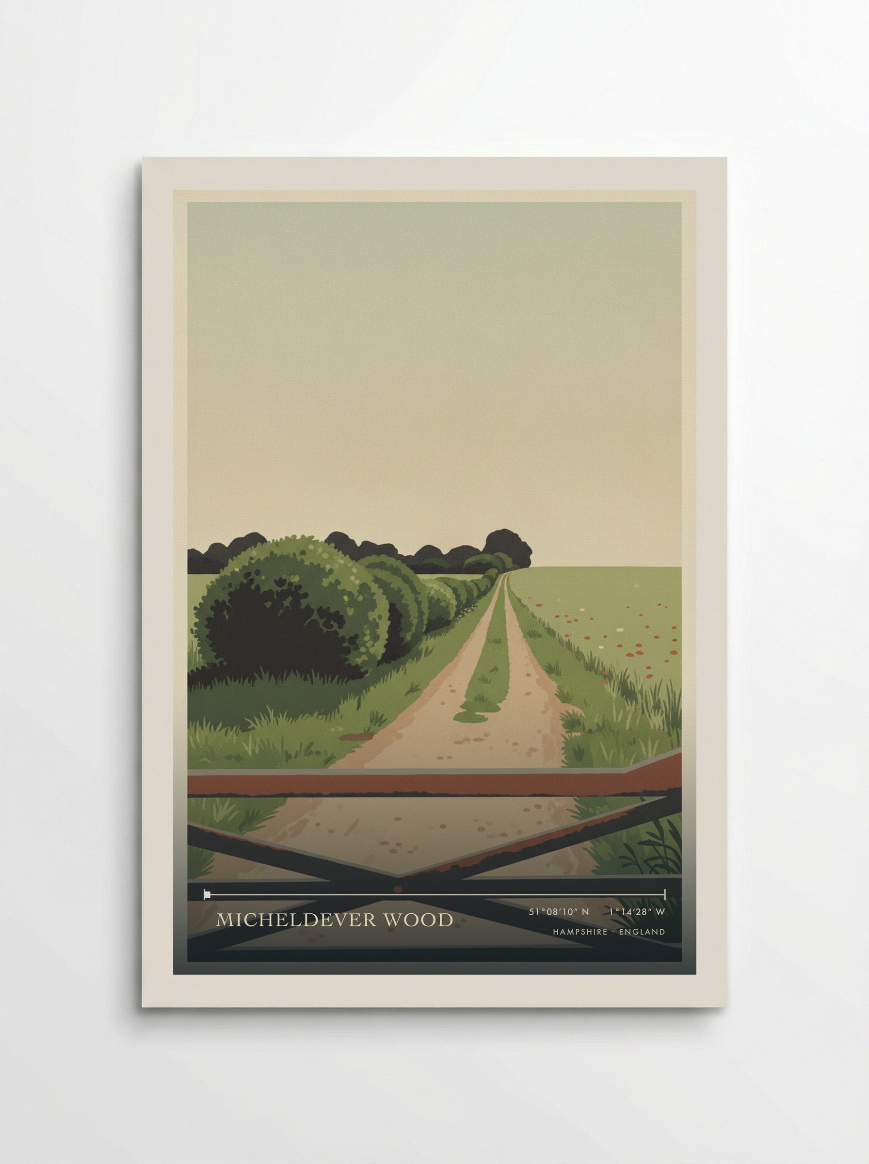 Micheldever Wood Hampshire England Travel Poster - Poster