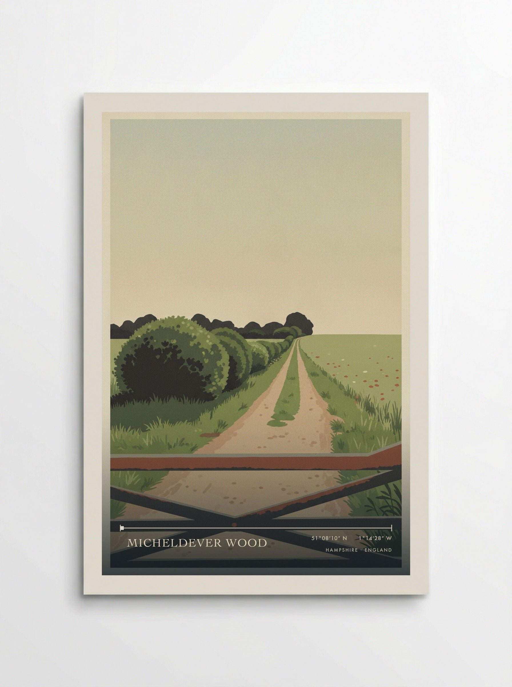 Micheldever Wood Hampshire England Travel Poster - Poster